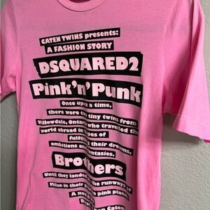 DSQUARED2 Pink Graphic Tee